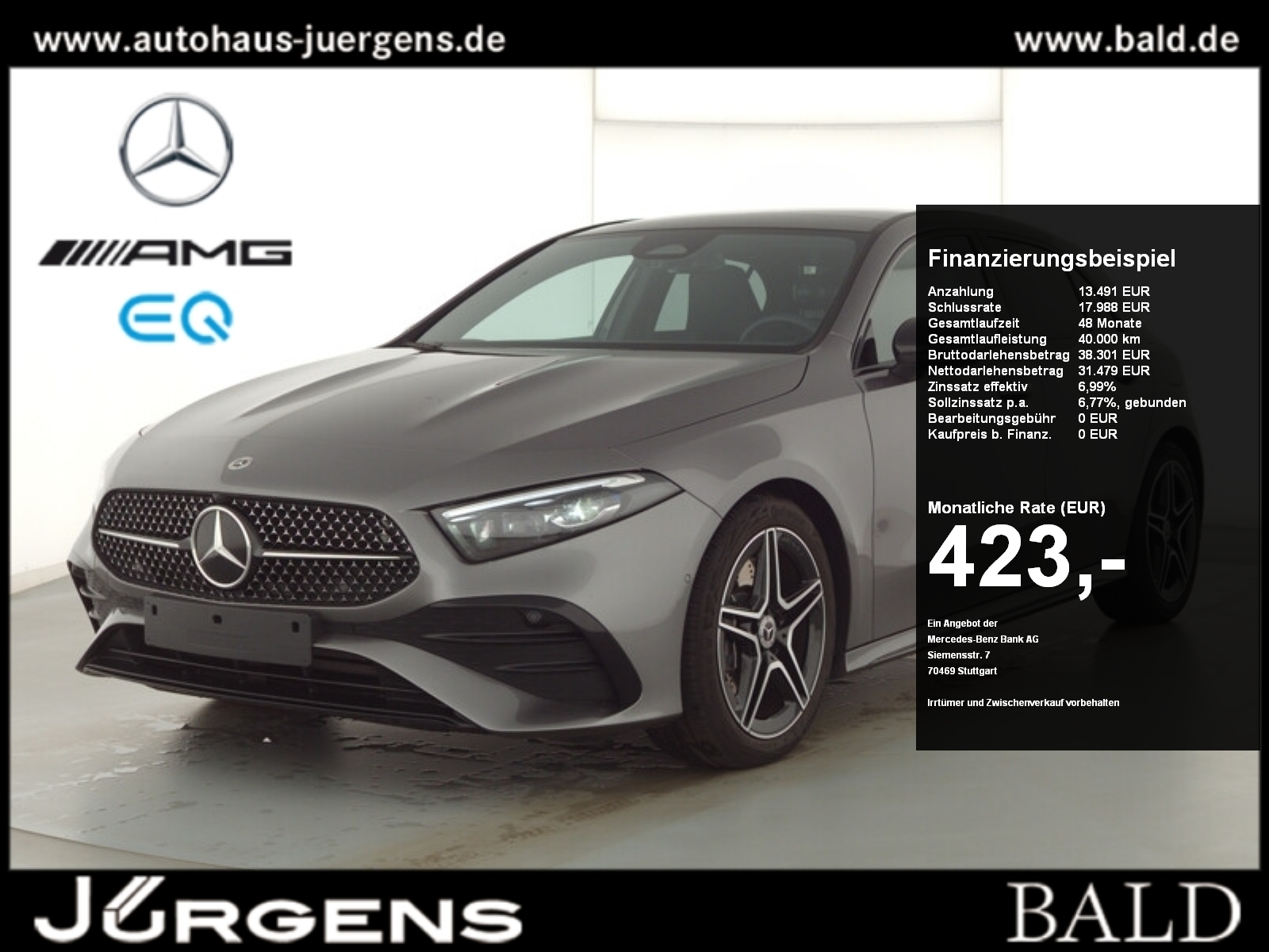 MERCEDES-BENZ A 250 4M AMG-Sport/Premium/ILS/Pano/Night/Mopf Jahreswagen,  Benzin, Automatik; FzN.: 335271